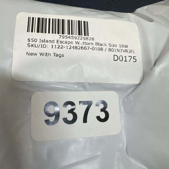 Island Escape Women's Plus 18W Swim Skirt Black NWT - Picture 12 of 12